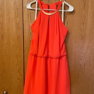 Bisou Bisou coral dress